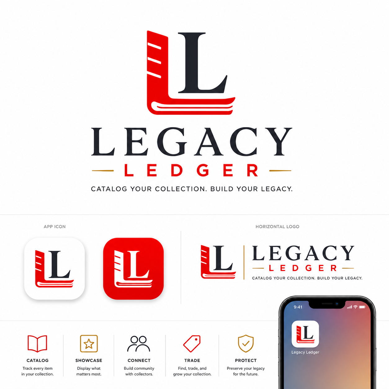 Legacy Ledger brand board